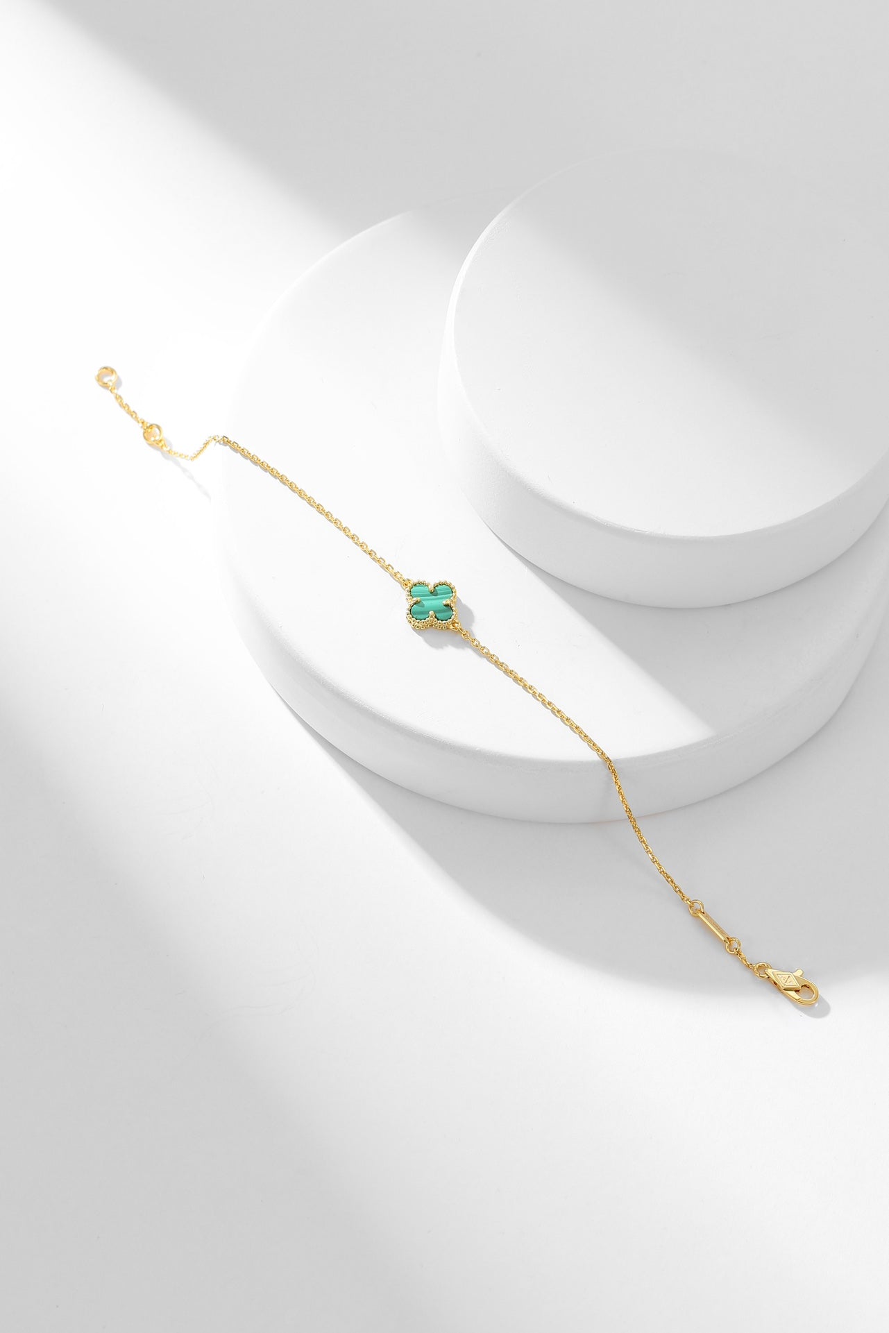 [Spark]CLOVER BRACELET MALACHITE 1 MOTIF