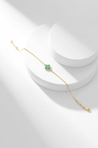 [Spark]CLOVER BRACELET MALACHITE 1 MOTIF