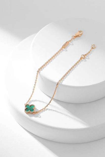 [Spark]CLOVER BRACELET MALACHITE 1 MOTIF