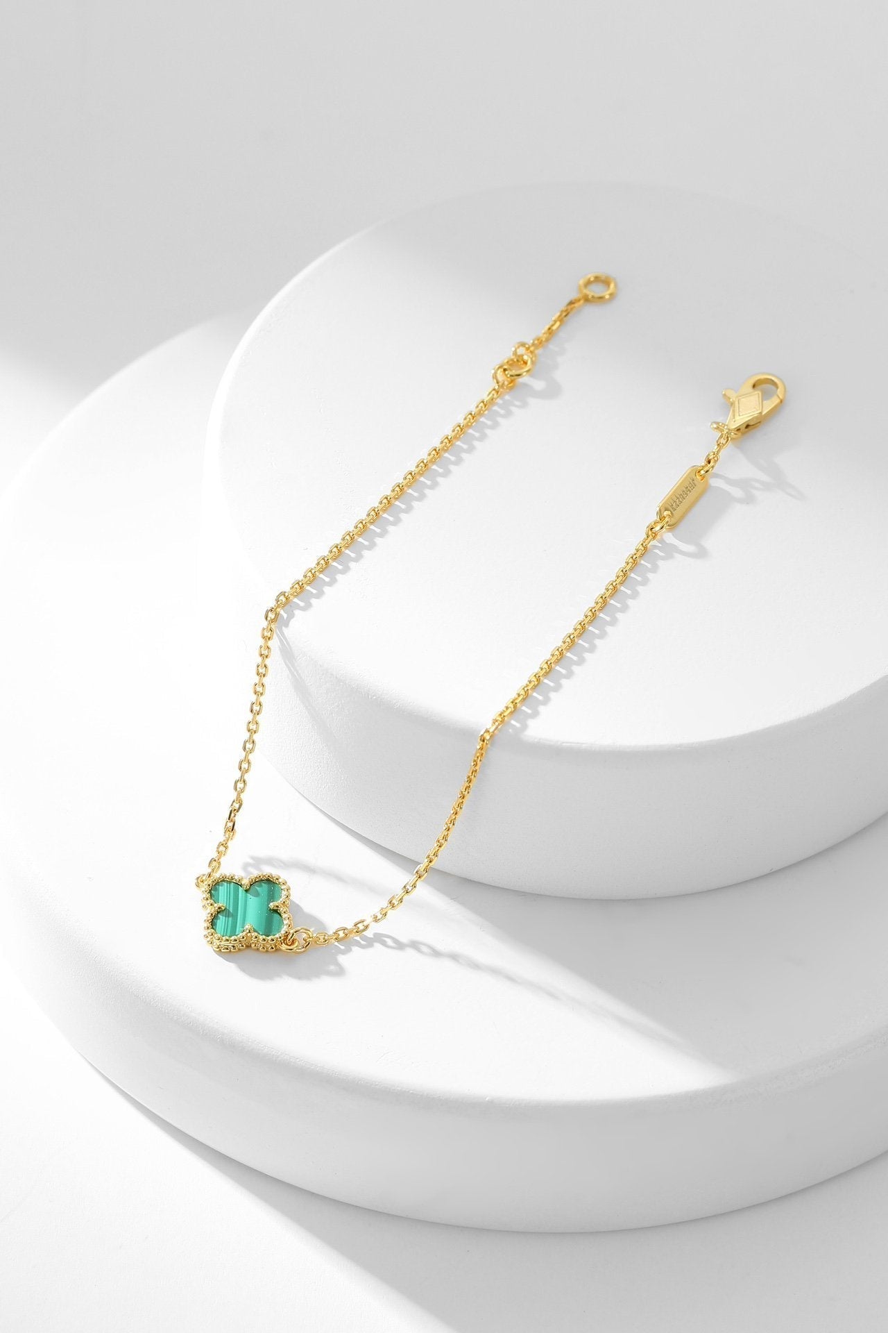 [Spark]CLOVER BRACELET MALACHITE 1 MOTIF