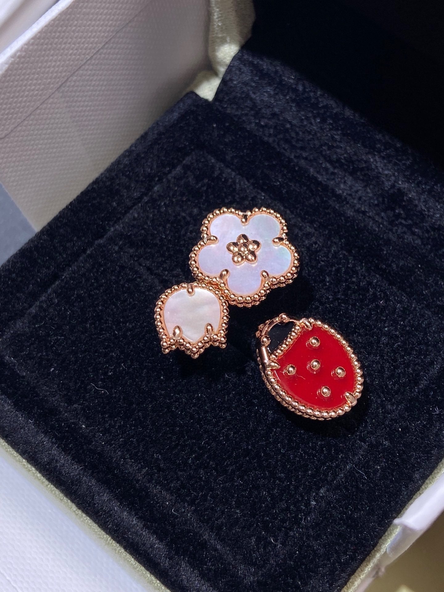 [Spark]LUCKY 3 MOTIF Spark GOLD RING