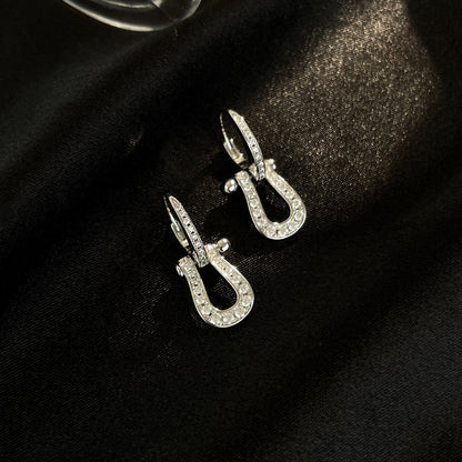 [Spark]FORCE 10 FULL DIAMOND DROP EARRINGS MEDIUM MODEL