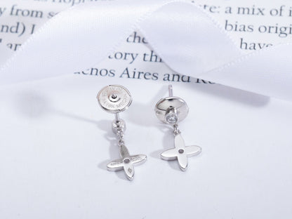 [Spark]VIDYLLE SILVER DIAMOND MINI DROP EARRINGS