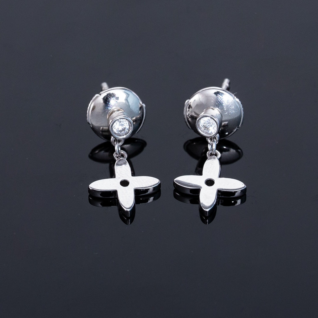 [Spark]VIDYLLE SILVER DIAMOND MINI DROP EARRINGS