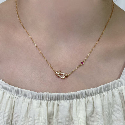 [Spark]FORCE 10 DIAMOND PINK GOLD NECKLACE