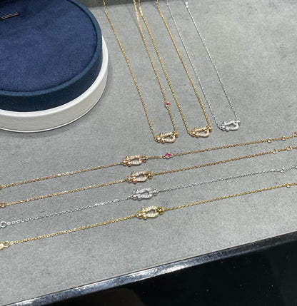 [Spark]FORCE 10 DIAMOND PINK GOLD NECKLACE