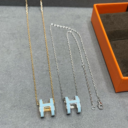 [Spark]POP H SKY BLUE NECKLACE