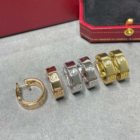 [Spark]LOVE 5.5MM 1 DIAMOND EARRINGS