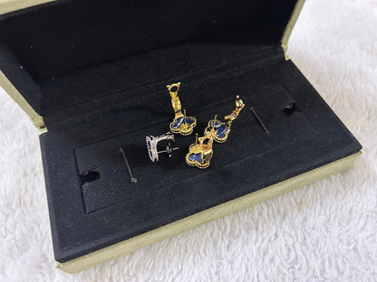 [Spark]CLOVER PIETERSITE MEDIUM STUD EARRINGS