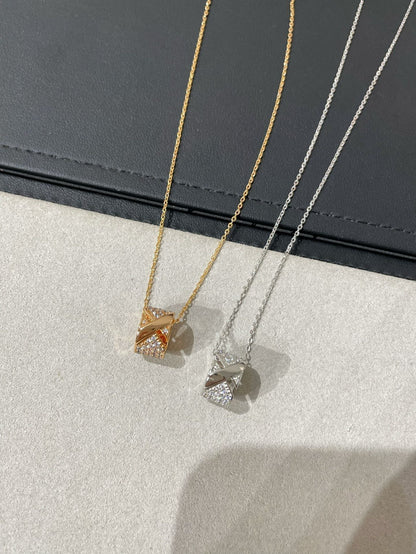 [Spark]LIENS EVIDENCE DIAMOND PAVED NECKLACE