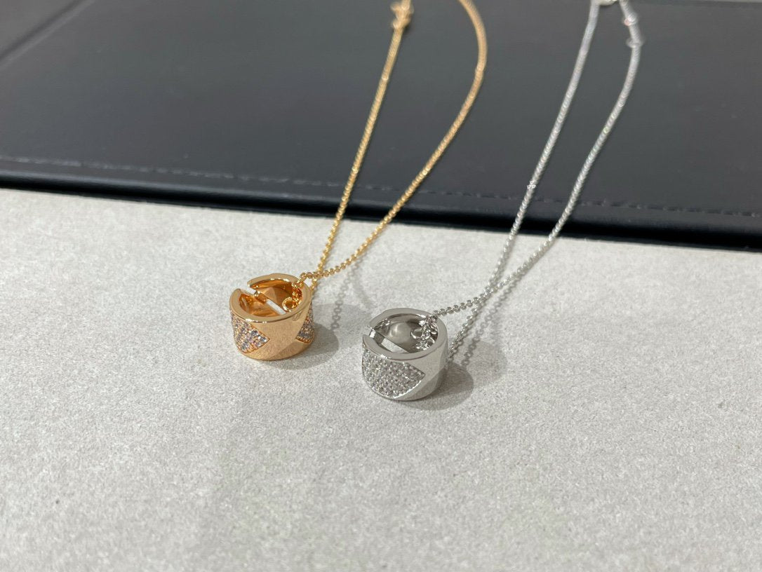[Spark]LIENS EVIDENCE DIAMOND PAVED NECKLACE
