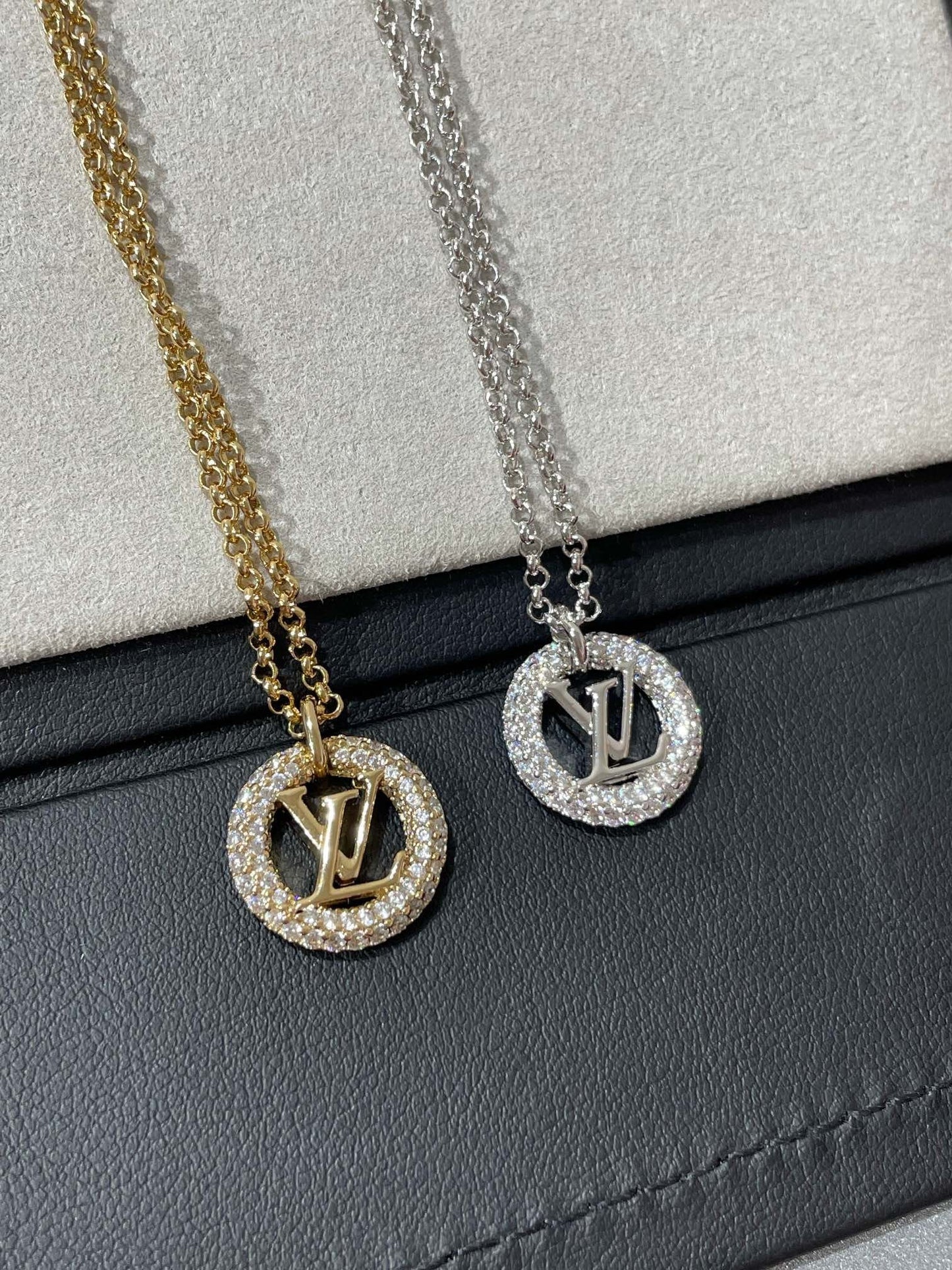 [Spark]BY NIGHT DIAMOND PAVED NECKLACE
