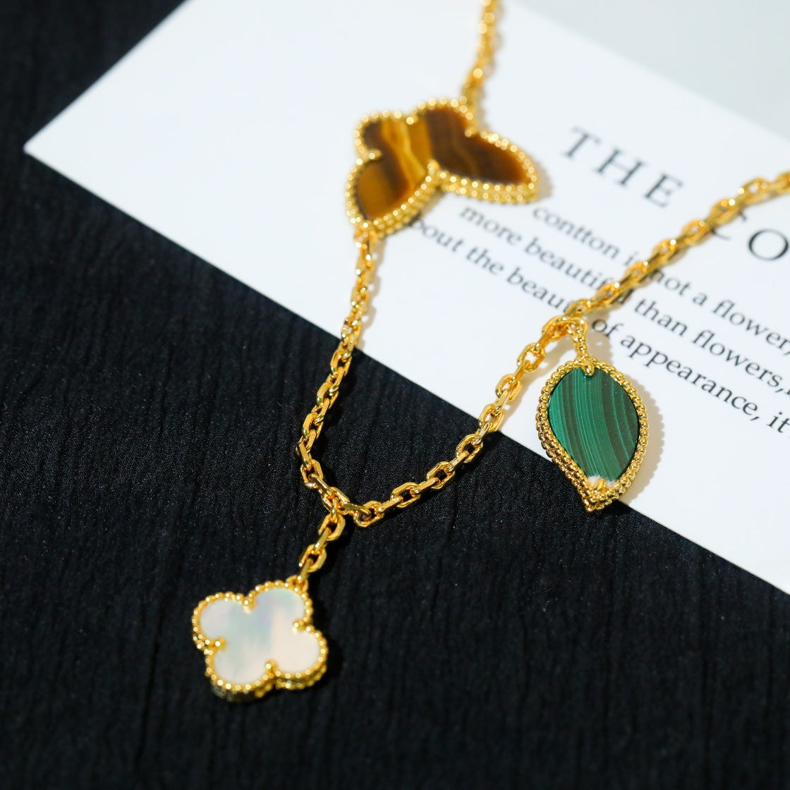 [Spark]LUCKY SPRING 5 MOTIF GOLD BRACELET