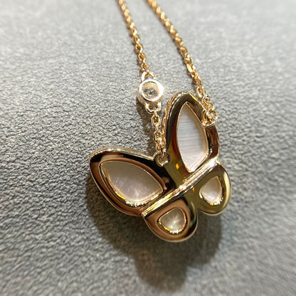 [Spark]BUTTERFLY MOP DIAMOND NECKLACE