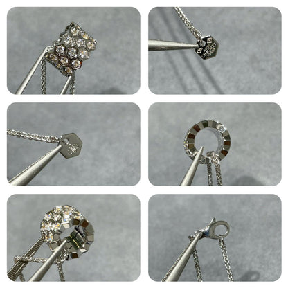 [Spark]BEE LOVE DIAMOND PAVED 3 ROW NECKLACE