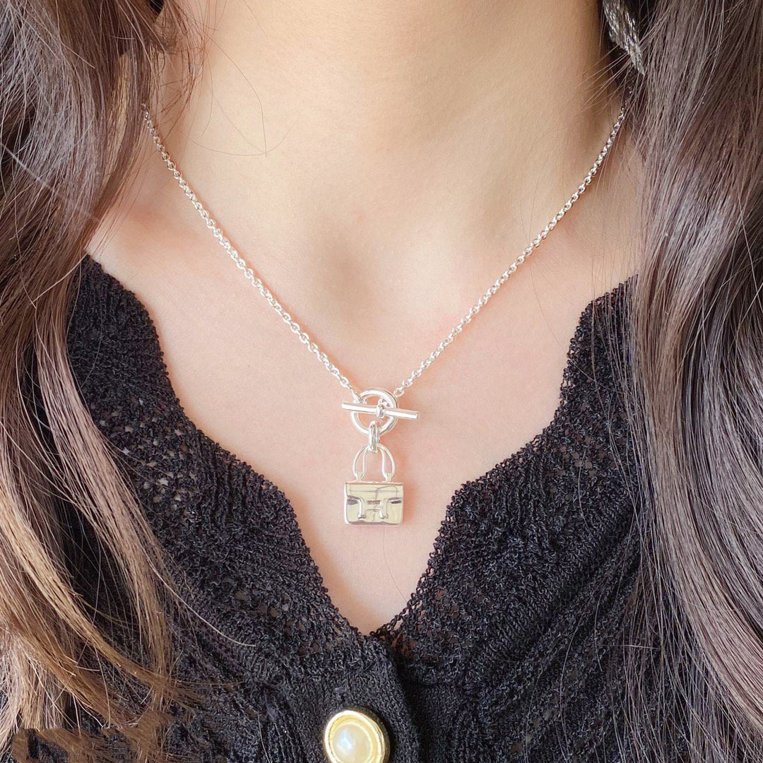 [Spark]CONSTANCE PEDANT SILVER NECKLACE
