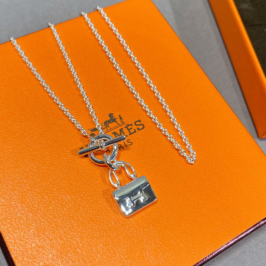 [Spark]CONSTANCE PEDANT SILVER NECKLACE