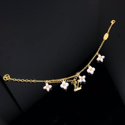 [Spark]LOGO 6 MOTIF STAR AND SUN GOLD BRACELET