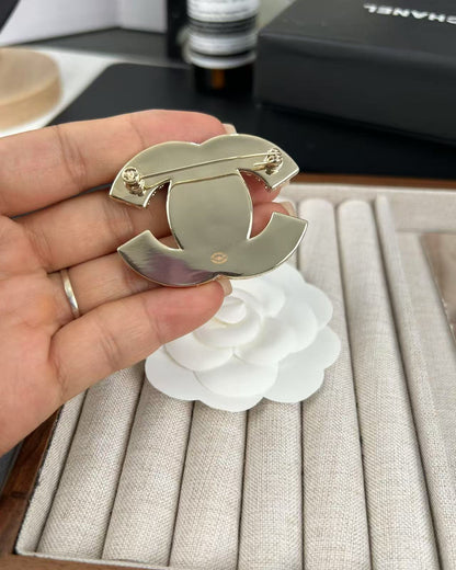[Spark]Pink Resin Classic Brooch 5cm