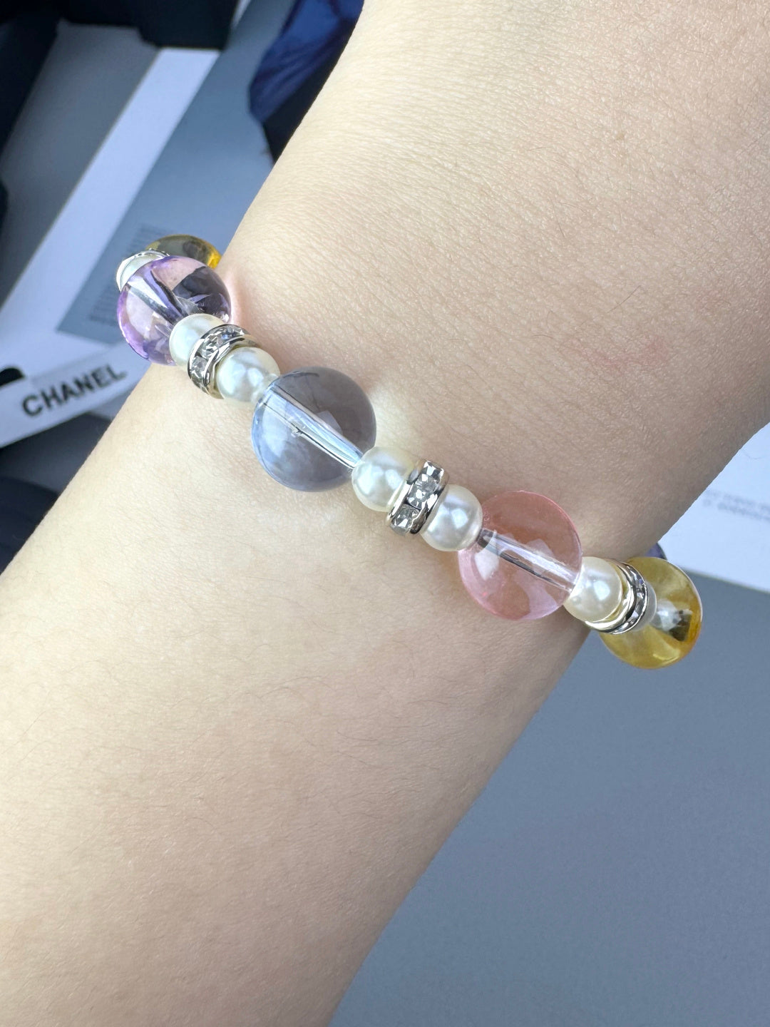 [Spark]Colorful Transparent Resin Bracelet
