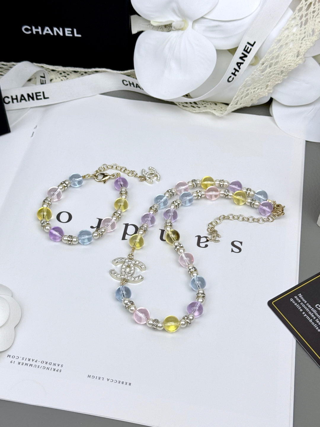 [Spark]Colorful Transparent Resin Bracelet