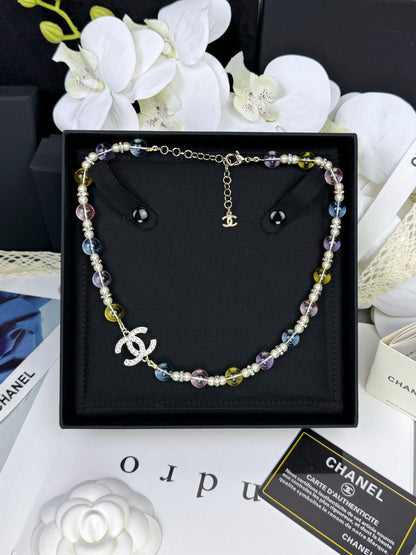 [Spark]26C New Spring Collection Colorful Transparent Resin Necklace