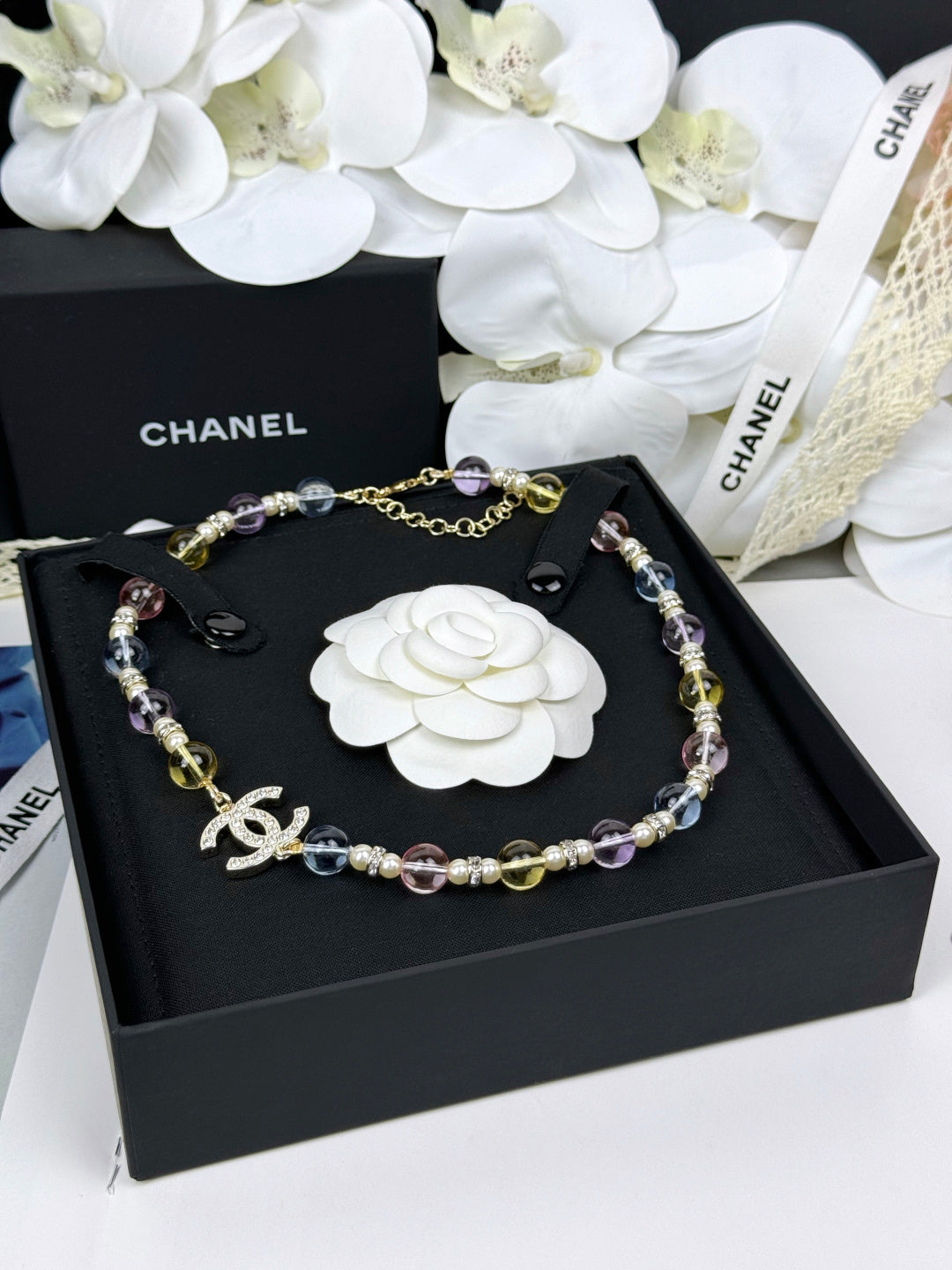 [Spark]26C New Spring Collection Colorful Transparent Resin Necklace