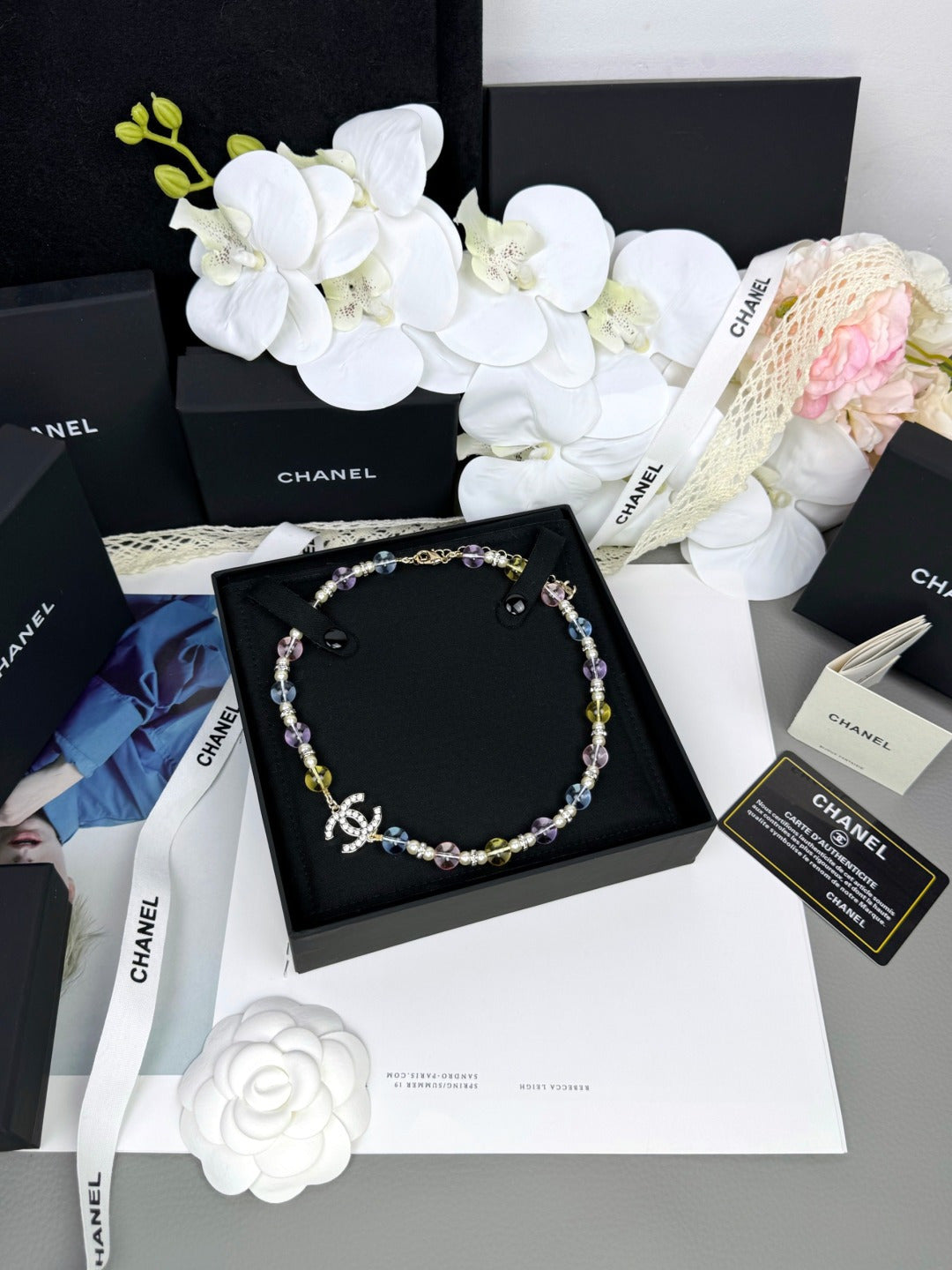 [Spark]26C New Spring Collection Colorful Transparent Resin Necklace