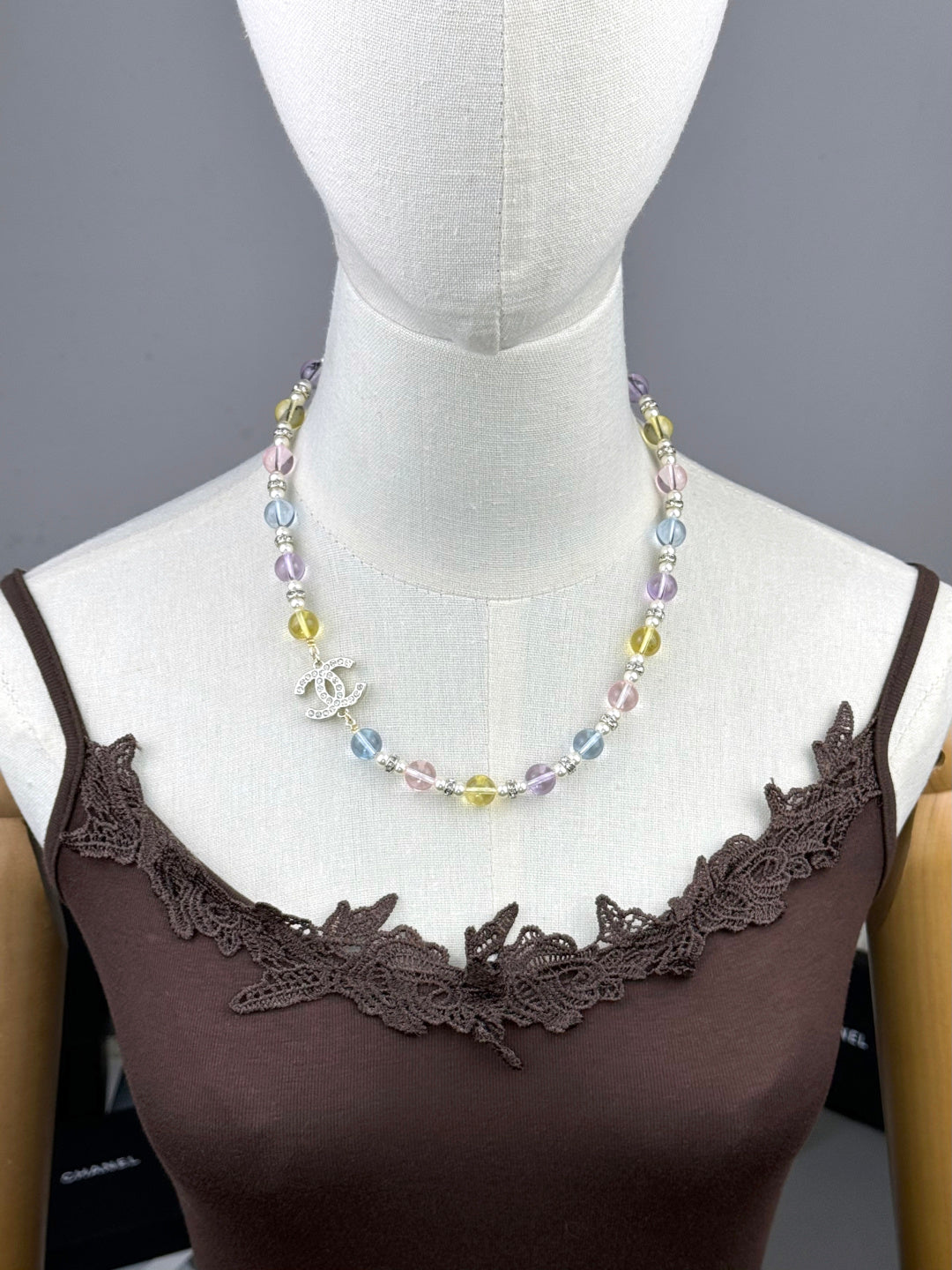 [Spark]26C New Spring Collection Colorful Transparent Resin Necklace