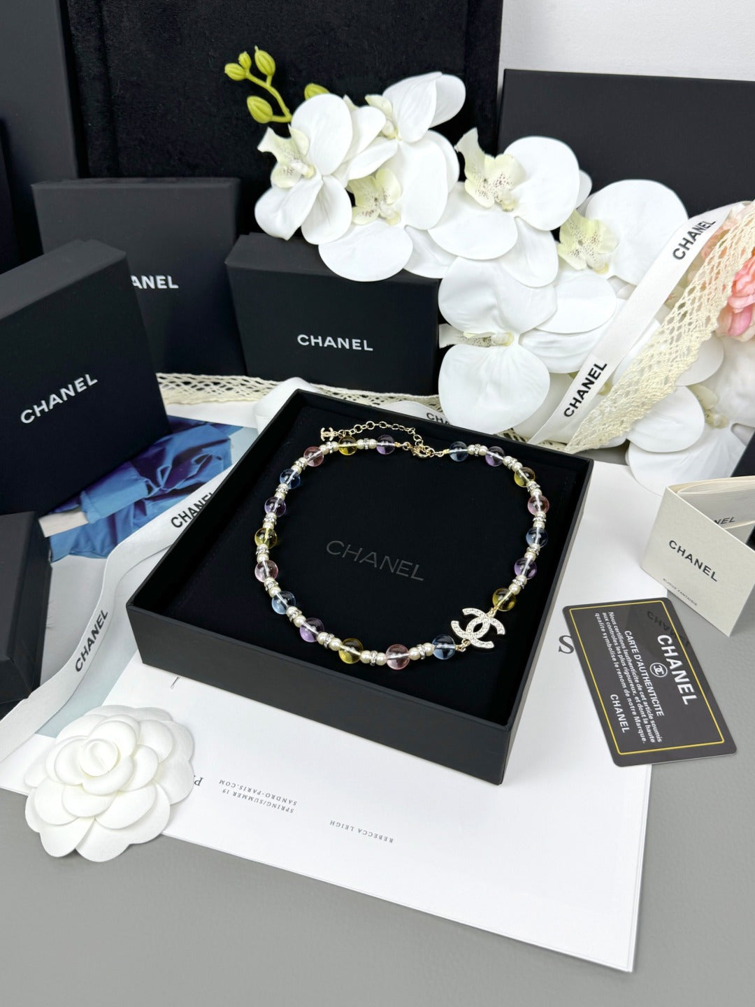 [Spark]26C New Spring Collection Colorful Transparent Resin Necklace
