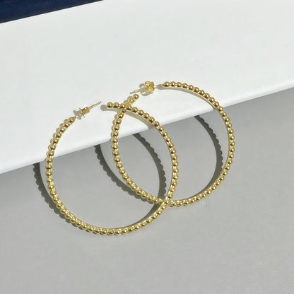 [Spark]SMOOTH BEAD STUD EARRINGS