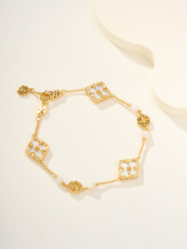 [Spark]B.C.L ENAMELED Three-Flower Bracelet£¨Trumpet)