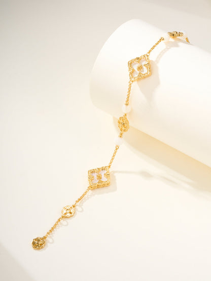 [Spark]B.C.L ENAMELED Three-Flower Bracelet£¨Trumpet)