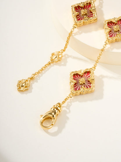 [Spark]B.C.L ENAMELED Five-Flower Bracelet£¨Various Colors)