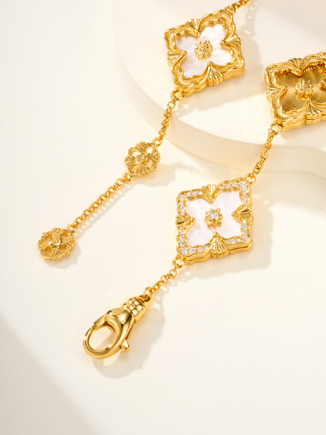 [Spark]B.C.L ENAMELED Five-Flower Bracelet£¨Various Colors) BIG SIZE