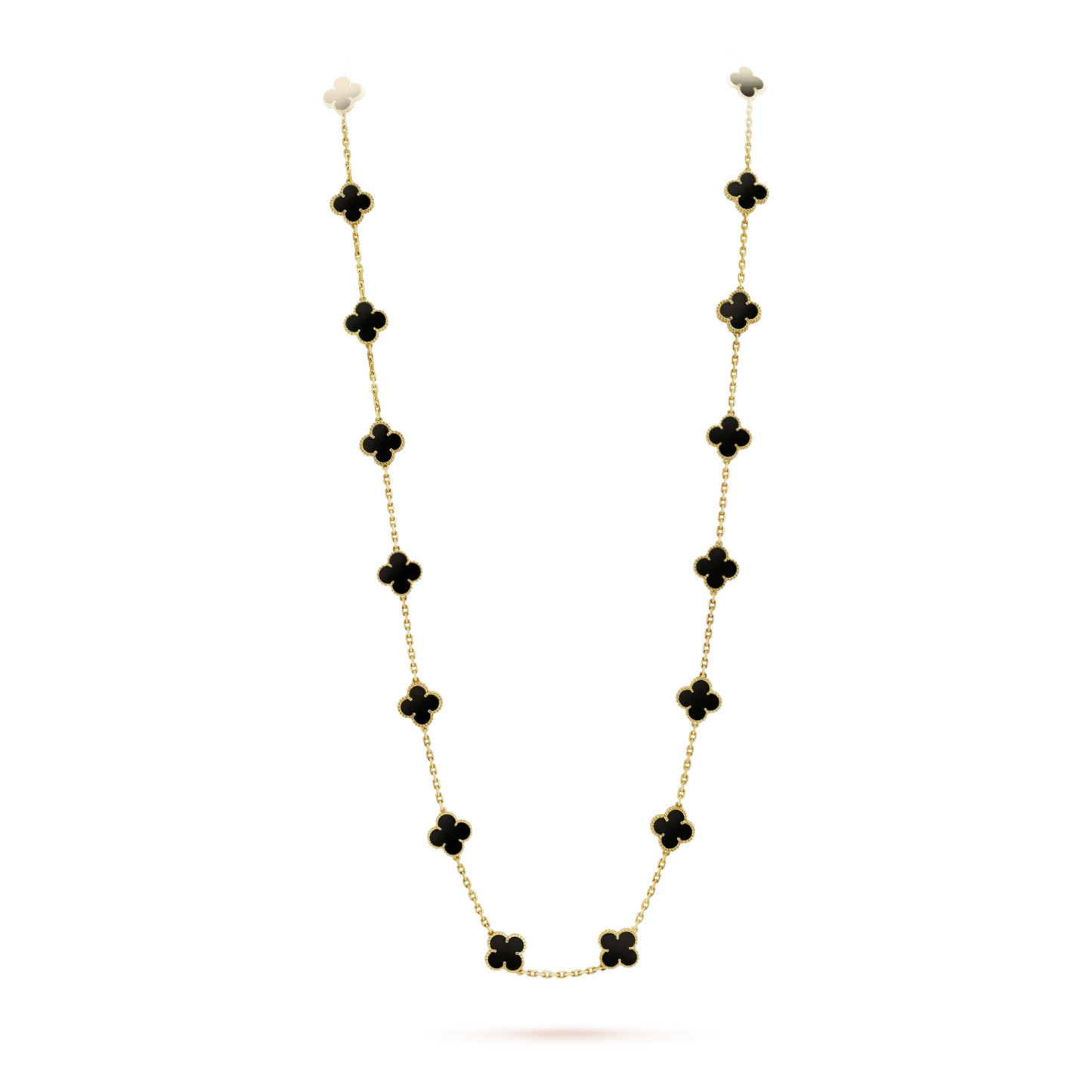 [Spark]CLOVER 20 MOTIFS ONYX NECKLACE