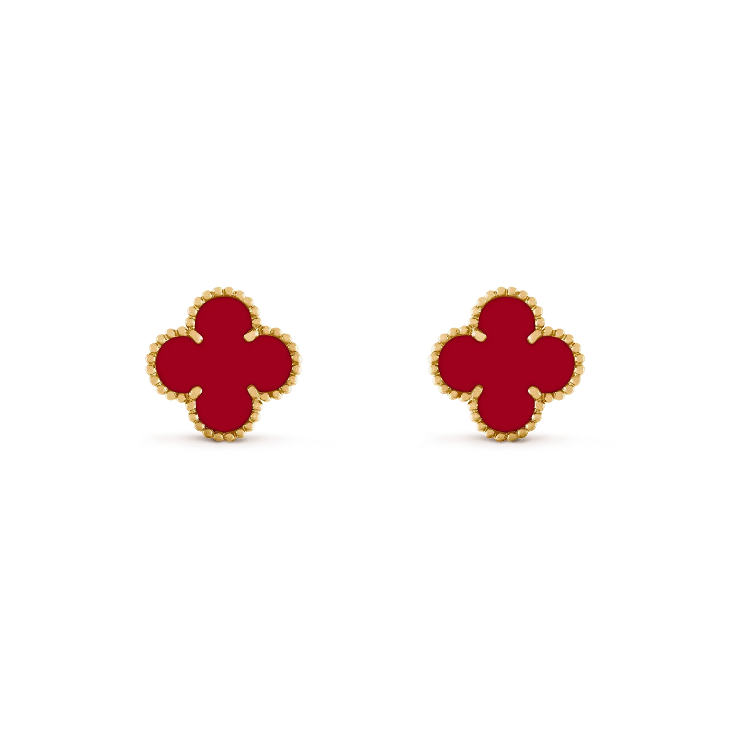 [Spark]CLOVER MEDIUM 1 MOTIFS CARNELIAN  EARRINGS
