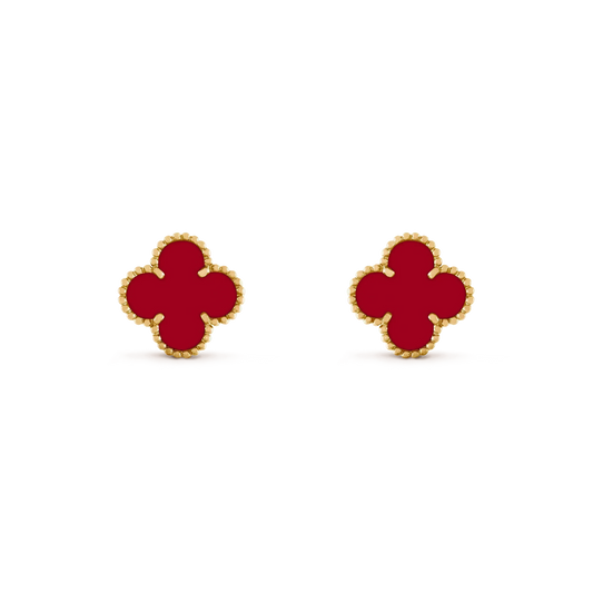 [Spark]CLOVER MEDIUM 1 MOTIFS CARNELIAN  EARRINGS