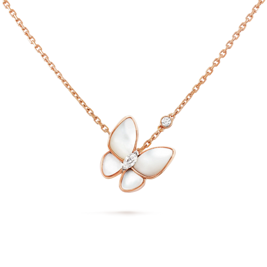 [Spark]BUTTERFLY MOP DIAMOND NECKLACE