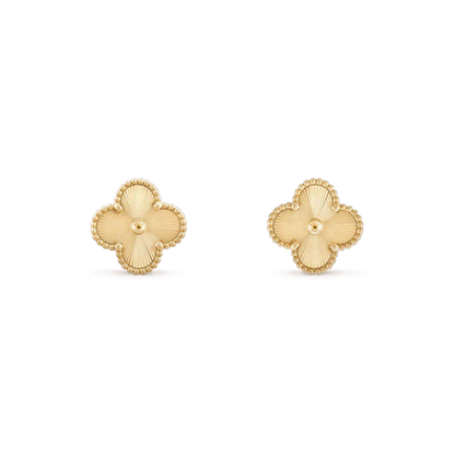[Spark]CLOVER MINI 9.5MM LASER EARRINGS