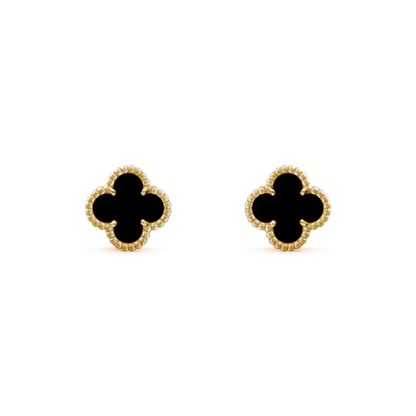 [Spark]CLOVER MINI 9.5MM BLACK MOP EARRINGS