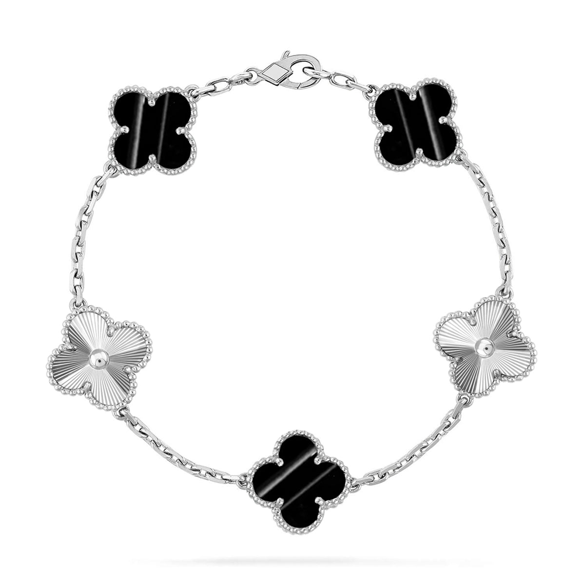 [Spark] CLOVER 5 MOTIF PULSAR STONE BRACELET COLLECTION