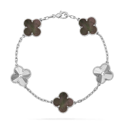 [Spark] CLOVER 5 MOTIF GRAY MOP BRACELET COLLECTION