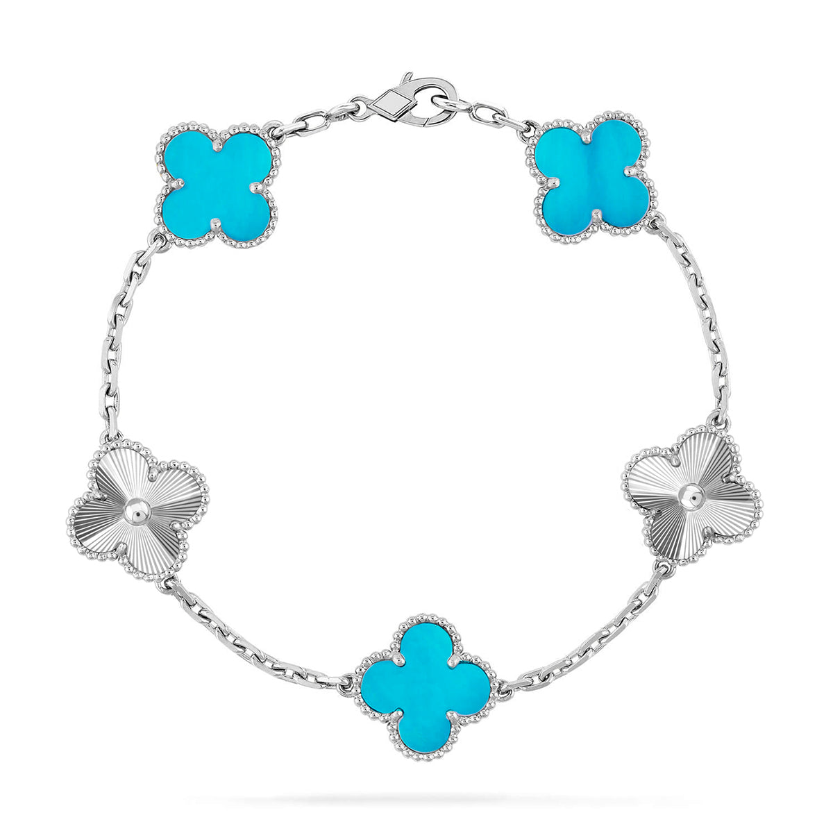 [Spark] CLOVER 5 MOTIF TURQUOISE BRACELET COLLECTION