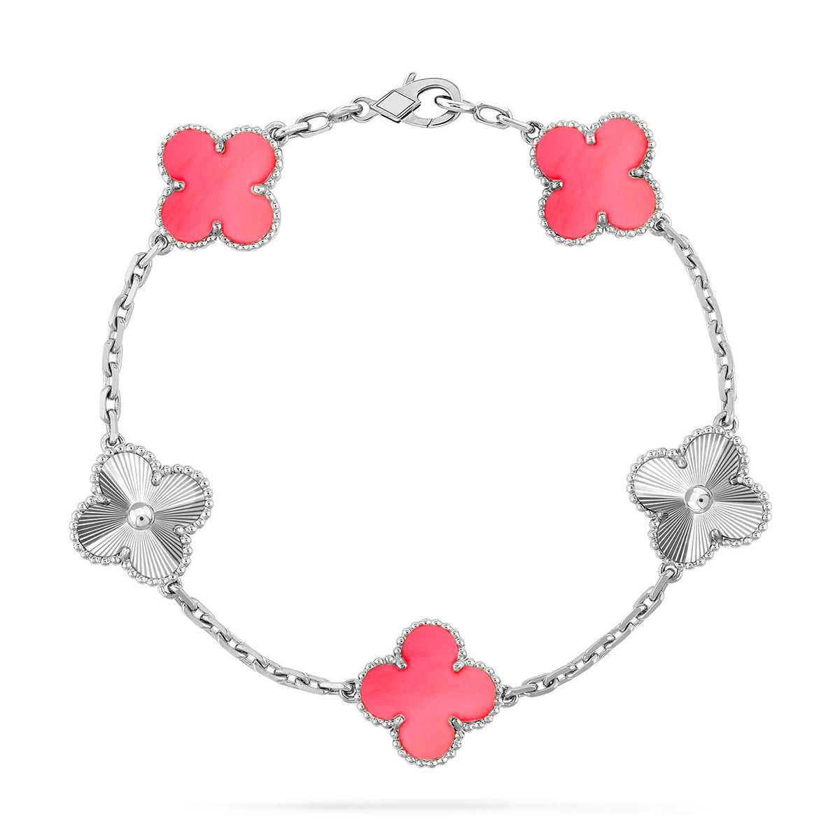 [Spark] CLOVER 5 MOTIFS  PINK MOP BRACELET COLLECTION
