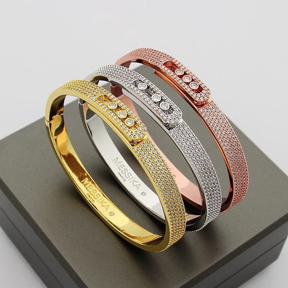 [Spark]Move Noa Full Pavé Diamond Bangle Bracelet