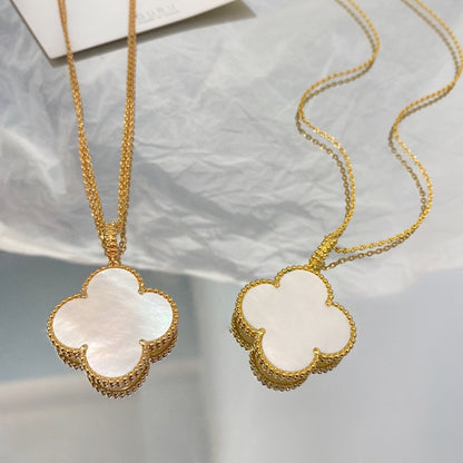 [Spark]CLOVER 25MM MOP LARGE PENDANT NECKLACE