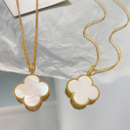 [Spark]CLOVER 25MM MOP LARGE PENDANT NECKLACE