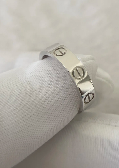 [Spark]LOVE RING 4MM 1 DIAMOND SILVER