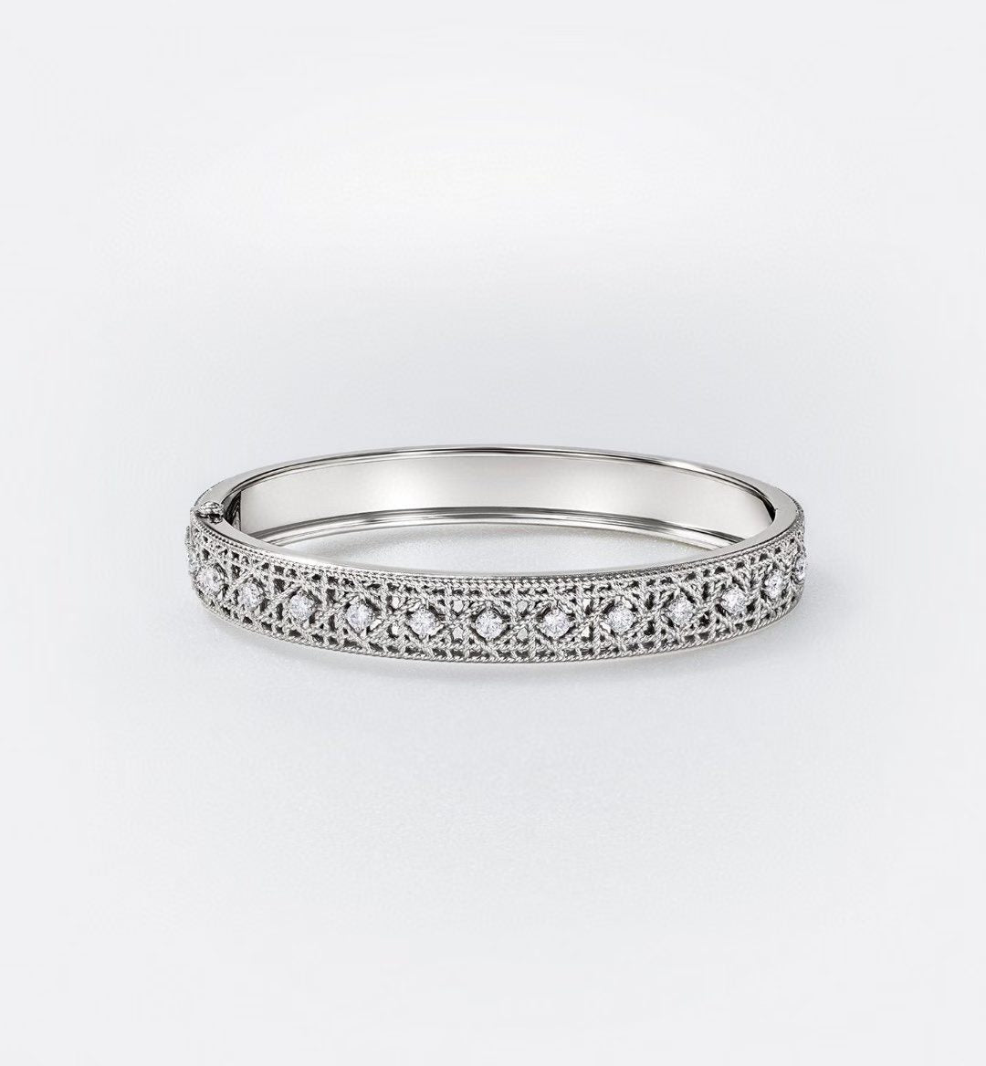 [?Spark]2026 WOVEN-PATTERN BRACELET SET WITH FULL DIAMOND INLAY THREE-COLORS